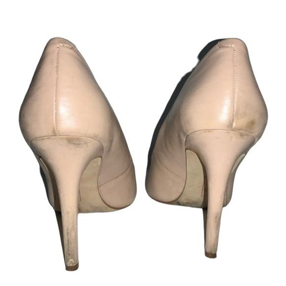 Vince Camuto 6.5 M 36.5 Pump Beige Pink Heel VC-Kain - Picture 3 of 6